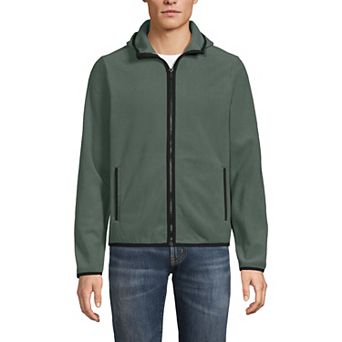 Men's Lands' End Fleece Hooded Full Zip Jacket