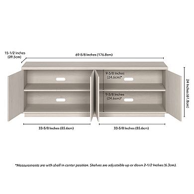 Finley & Sloane Hanson Rectangular TV Stand for TV's up to 75"