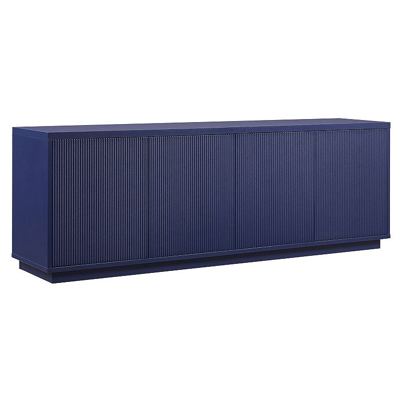 Finley & Sloane Hanson Rectangular TV Stand for TV's up to 75", Dark Blue