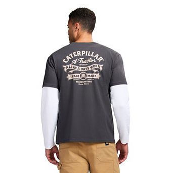 Men's Caterpillar Graphic Long Sleeve Thermal Twofer