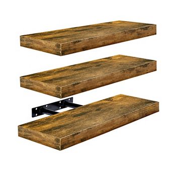 3 Pack (16"x9") Sorbus Long Floating Wall Shelves for Decor, Kitchen, Living Room