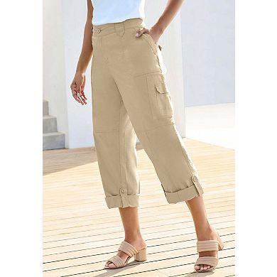 Roaman's Women's Plus Size Convertible Cargo Pants