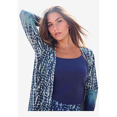 Roaman's Women's Plus Size Ultra Drape Cardigan