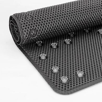 36 in. x 17 in. Non Skid Double Foam Bath Mat With 58 Suction Cups