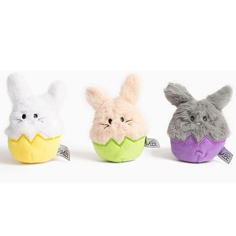 Midlee Easter Bunny Egg Dog Toys - Set Of 3
