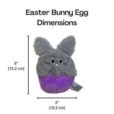 Midlee Easter Bunny Egg Dog Toys - Set Of 3