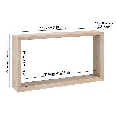 Finley & Sloane Osmond 55" Wide Rectangular Console Table