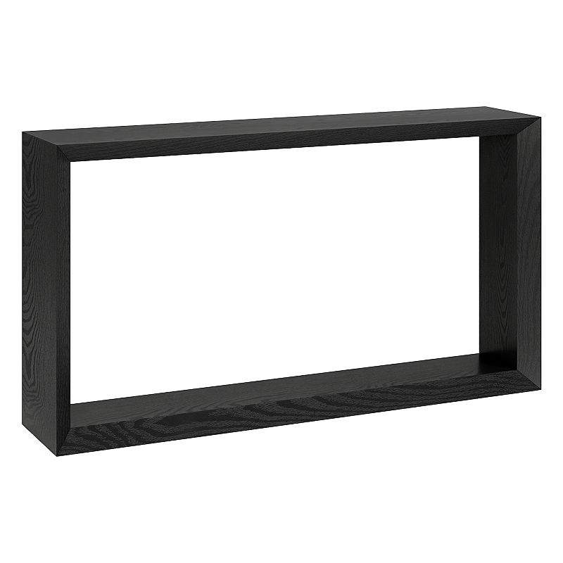 Finley & Sloane Osmond 55" Wide Rectangular Console Table, Black
