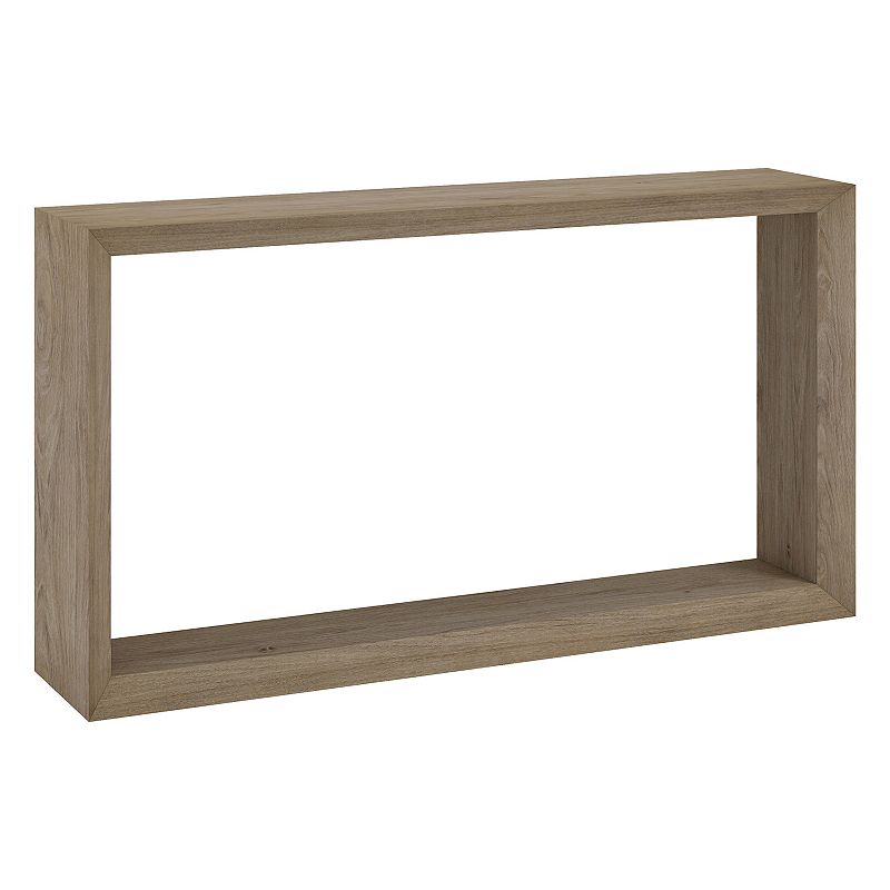 Finley & Sloane Osmond 55" Wide Rectangular Console Table, Satin Brown