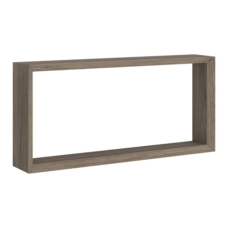 Finley & Sloane Osmond 64" Wide Rectangular Console Table, Black Grain