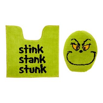 The Grinch Toilet Cover and Mat