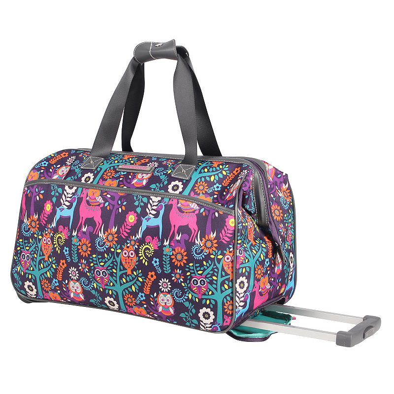 Lily Bloom Wheeled Duffel Bag, Wildwoods