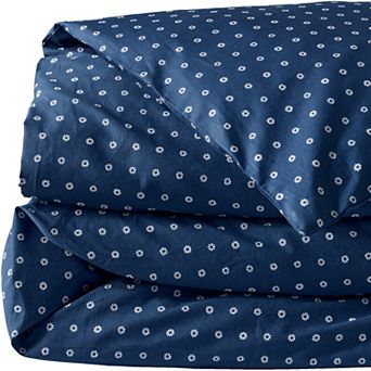 Lands' End 300 Thread Count Cotton Smooth Percale Duvet Cover