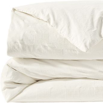 Lands' End Textured Pattern Duvet Cover