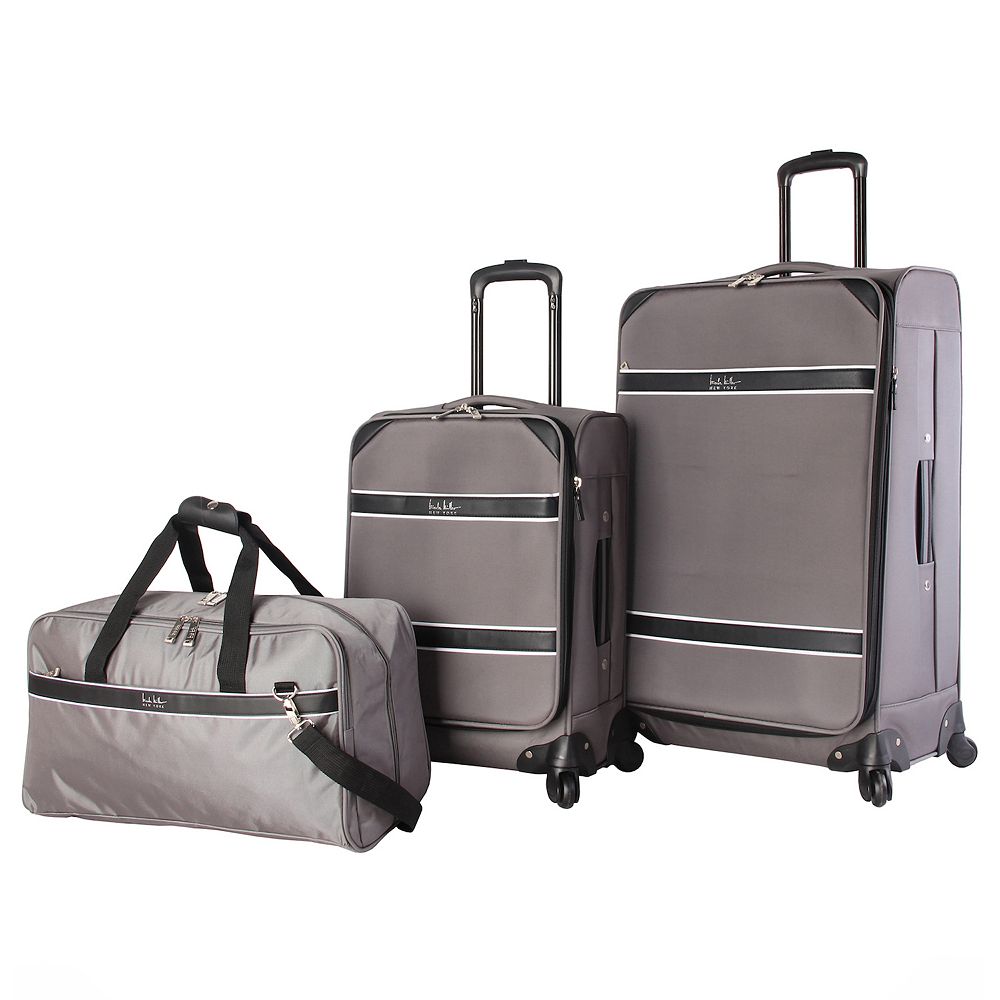 Nicole Miller Samantha 3-Piece Softside Spinner Luggage Set