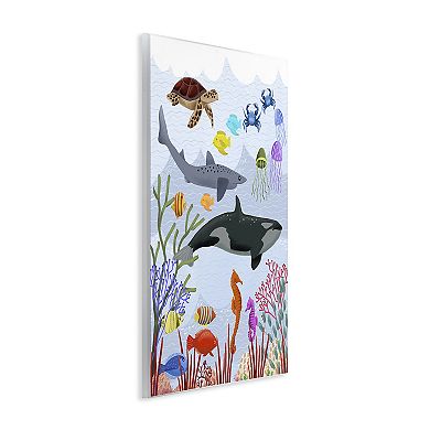 Stupell Home Decor Aquatic Animals Underwater Plaque Wall Art