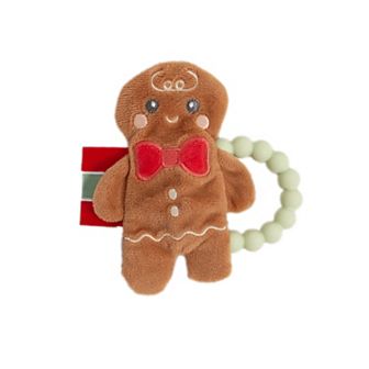 Pearhead Gingerbread Man Crinkle Teether & Rattle
