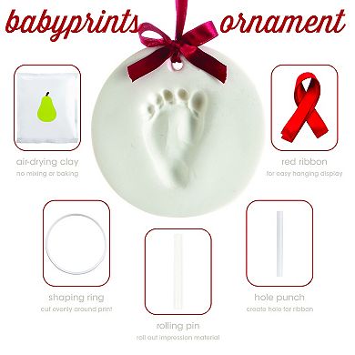 Pearhead Babyprints Christmas Ornament Kit