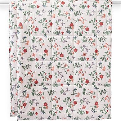 Lands' End Cotton Smooth Percale Printed Comforter