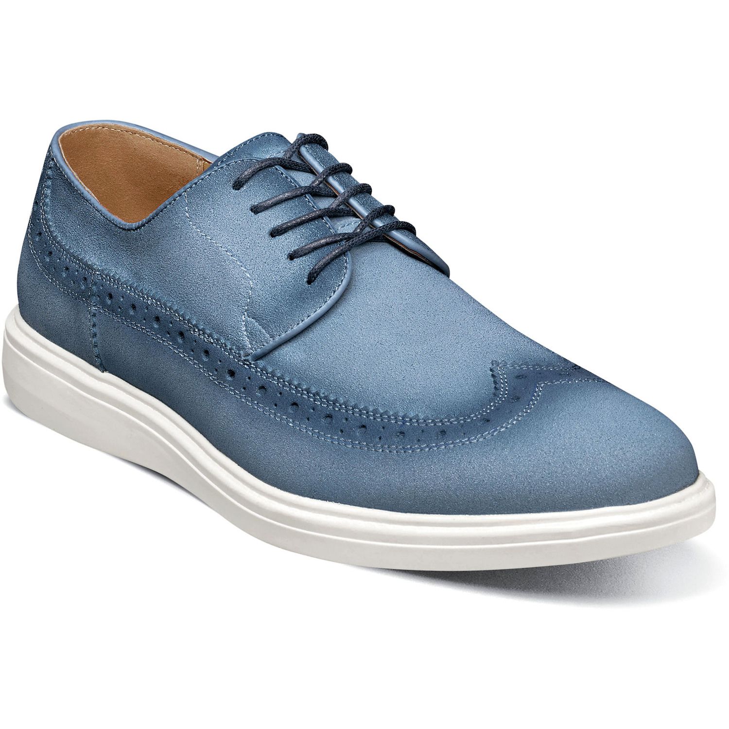 Мужские туфли Stacy Adams Trudell Wingtip Oxfords, цвет: Светлый синий — фото 1