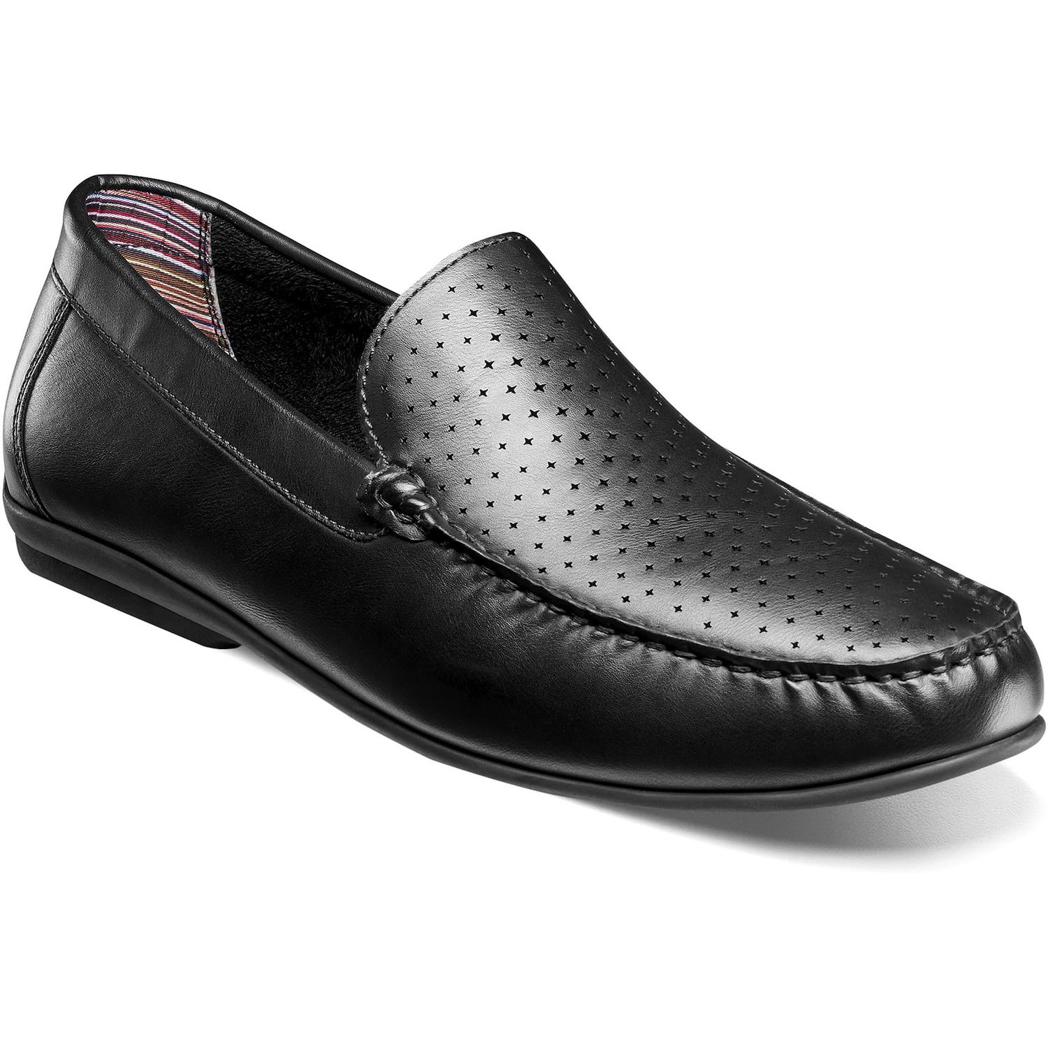 Мужские туфли Stacy Adams Conroy Moc Toe Slip-On, цвет: Чёрный — фото 1