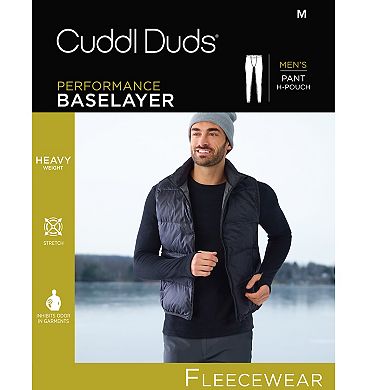Men's Cuddl Duds Heavyweight Fleecewear Performance Base Layer Pants
