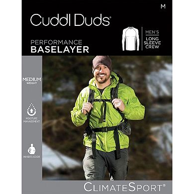 Cuddl Duds® Midweight ClimateSport Performance Base Layer Crew Top