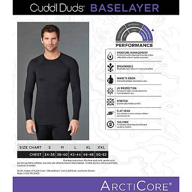 Cuddl Duds® Performance Base Layer Crew Top