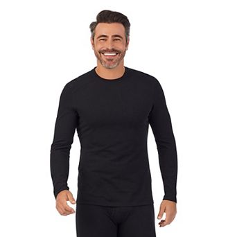 Men's Cuddl Duds® Midweight Cottonwear Performance Base Layer Crew Top