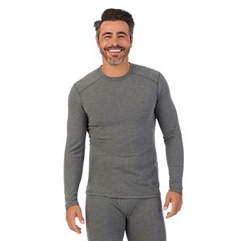 Men's Cuddl Duds® Midweight Cottonwear Performance Base Layer Crew Top