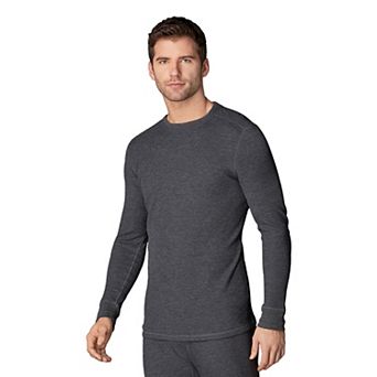 Men's Cuddl Duds® Midweight Waffle Thermal Performance Base Layer Crew Top
