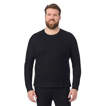 Big & Tall Cuddl Duds® Midweight Waffle Thermal Performance Base Layer Crew Top