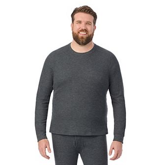 Big & Tall Cuddl Duds® Midweight Waffle Thermal Performance Base Layer Crew Top