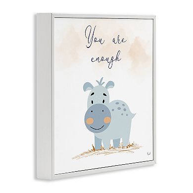 Stupell Home Decor You Are Enough Inspirational Framed Giclee Wall Art