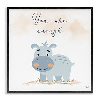 Stupell Home Decor You Are Enough Inspirational Framed Giclee Wall Art