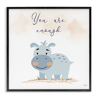 Stupell Home Decor You Are Enough Inspirational Framed Giclee Wall Art