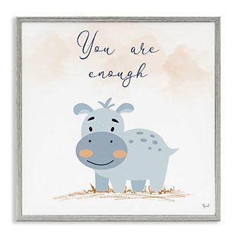 Stupell Home Decor You Are Enough Inspirational Framed Giclee Wall Art