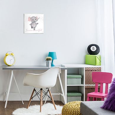 Stupell Home Decor You Are Beautiful Elephant Plaque Wall Art