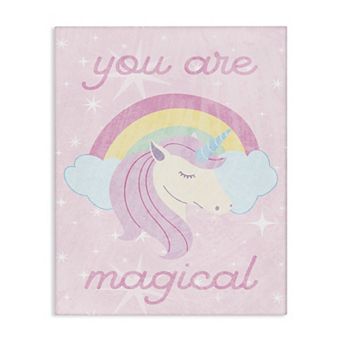 Stupell Home Decor Magical Sparkle Unicorn Canvas Wall Art