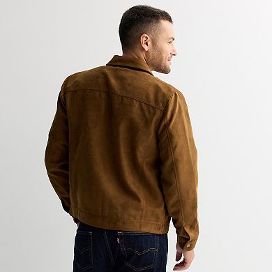 Men's Apt. 9® Faux Suede Trucker Jacket