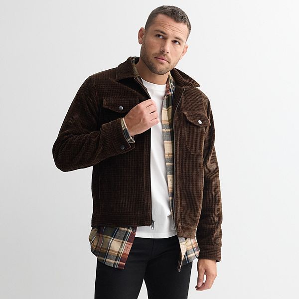 Men's Apt. 9® Textured Zip Front Jacket