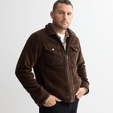 Men's Apt. 9 Textured Zip Front Jacket