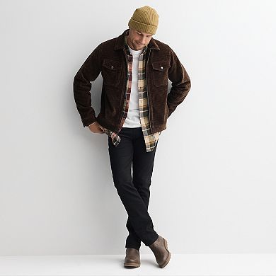 Men's Apt. 9 Textured Zip Front Jacket