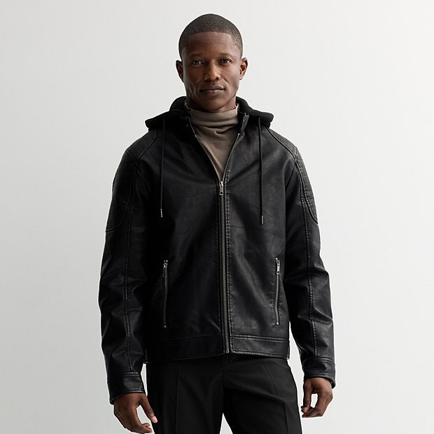 Men's Apt. 9® Hooded Moto Jacket