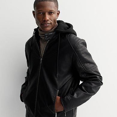 Men's Apt. 9® Hooded Moto Jacket