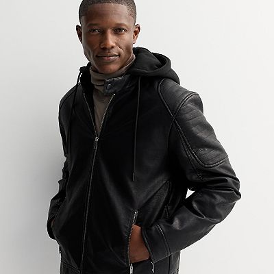 Men's Apt. 9® Hooded Moto Jacket
