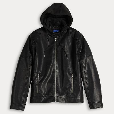 Men's Apt. 9® Hooded Moto Jacket