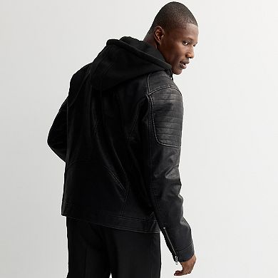 Men's Apt. 9® Hooded Moto Jacket