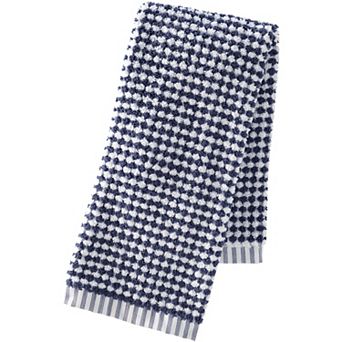 Lands' End Quick-Dry Cotton Textured Gingham Bath Towel, Hand Towel or Washcloth
