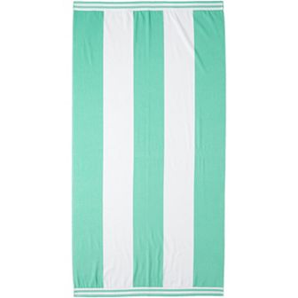 Lands' End Rugby Stripe Oversized Beach Towel